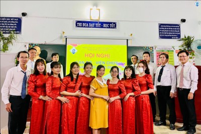 HỘI NGHỊ CÁN BỘ, VIÊN CHỨC TRƯỜNG TIỂU HỌC AN SƠN  NĂM HỌC 2022 - 2023